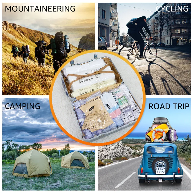 TAILI 3 шт вакуумные сумки для хранения одежды с насосом вместительная