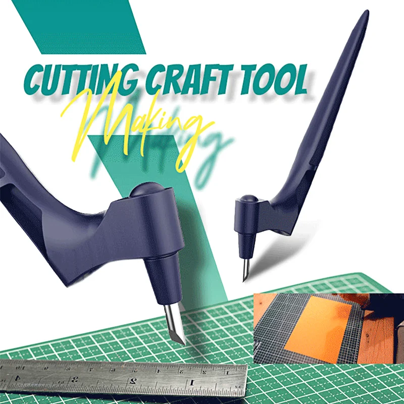 

Rotating Blade 360 Craft Cutting Cutter Knife Tool 360° Steel Rotating Blade Cutter Paper Knife Accessories Art Cutting Tool