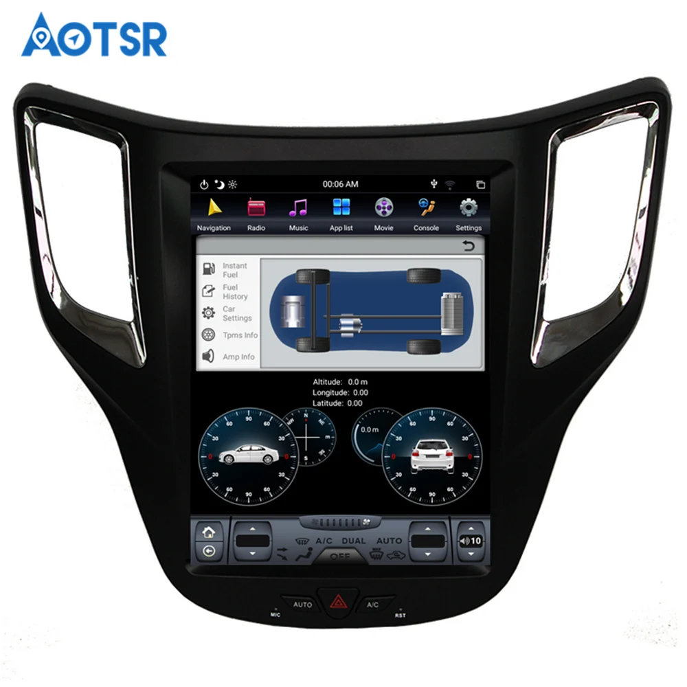 Автомобильный DVD-плеер в стиле Tesla px6 Android 8 1 4 + 64 ГБ GPS-навигация для Changan CS35