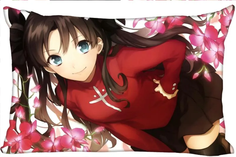 Пользовательская Подушка Чехол Tohsaka Рин прямоугольная искусственная 45x35 см (с