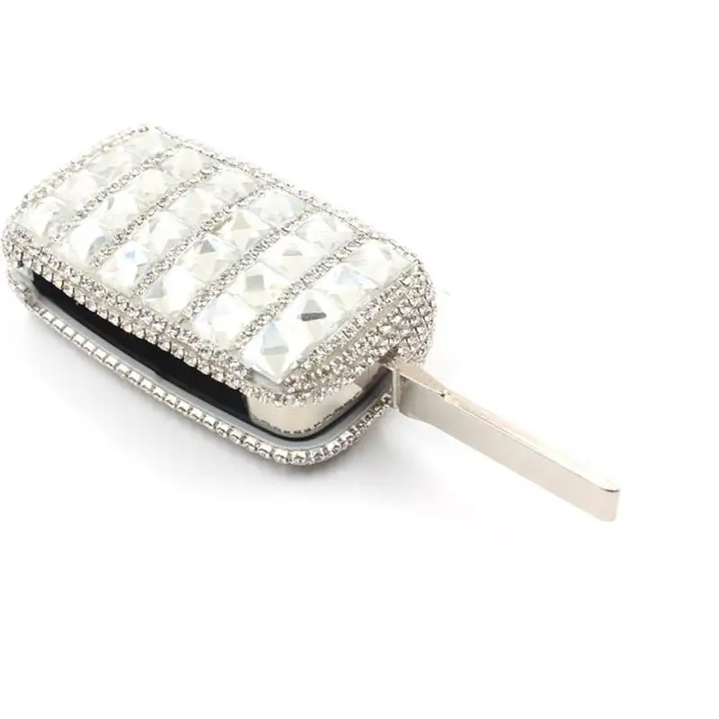 

For Volkswagen VW Polo Passat Tiguan Bora Gift Accessories Luxury Diamond Key Shell Holder Remote Car Key Case Cover
