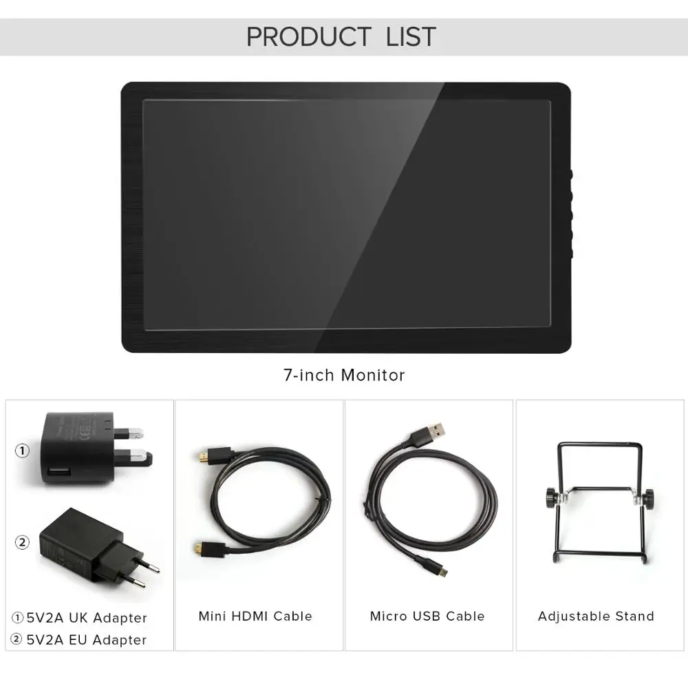 Eviciv 7 дюймов мини портативный монитор IPS второй дисплей для ноутбука Macbook внешний