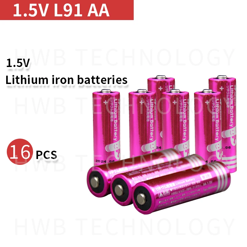 16 шт./лот Япония Импорт AA 3000mAh 1 5 V литиевая железная батарея Высокая мощность