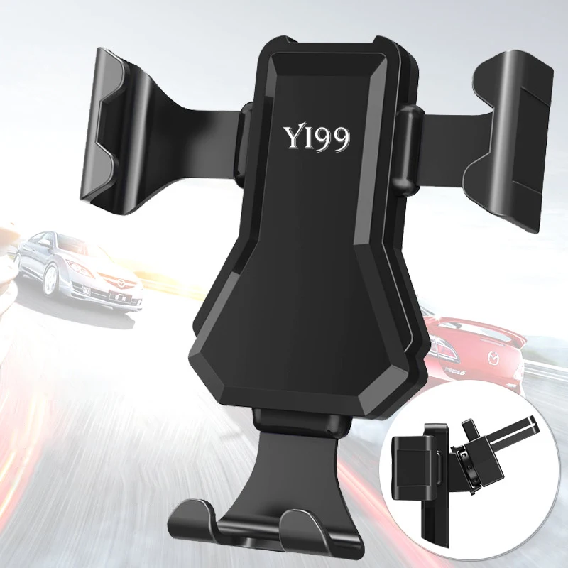 

Portable Gravity Car Phone Holder Air Outlet Phone Holder Car Navigation Bracket For Xiaomi iPhone Samsung Huawei Sony GPS Stand