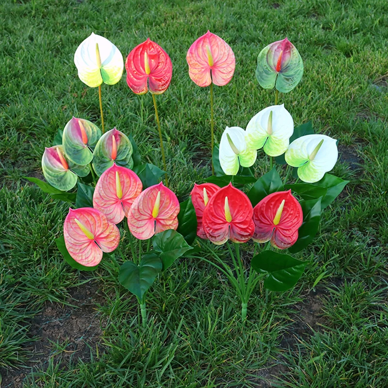 1 шт. искусственный антуриум Искусственные цветы Крытый зеленый завод балкон