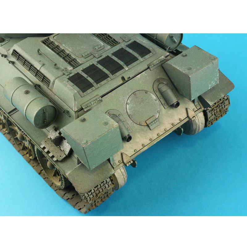 3D Бумага танковая модель Второй мировой войны Советского Союза T34/76 бак 1:25 Весы