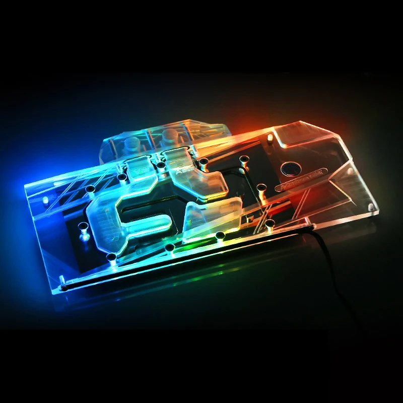 Bykski водный блок для общественных серий AMD Radeon VII водяное охлаждение GPU Блок кулер