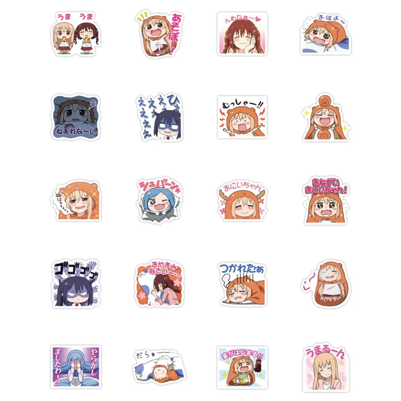

40PCS Japanese Anime Cartoon Personality Glue Himouto! Umaru-chan Princess Kid Paper Sticker for Message Notebook