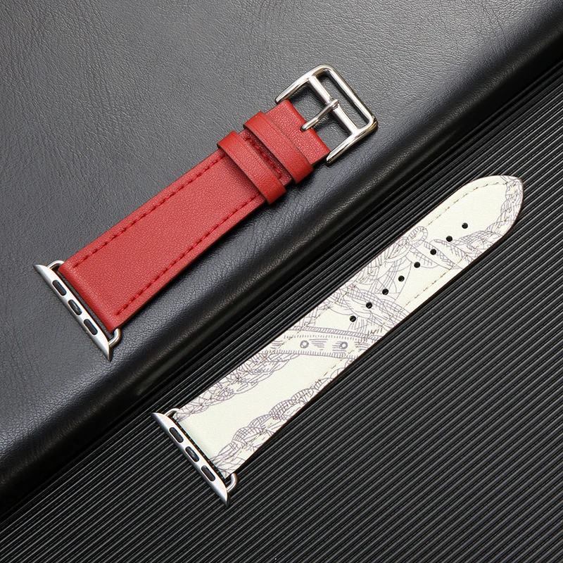 Кожаный ремешок для Apple watch 4, 5, 44 мм, 40 мм, браслет correa iwatch Series 3, 2, 1, 42 мм, 38 мм, ручная работа из телячьей кожи
