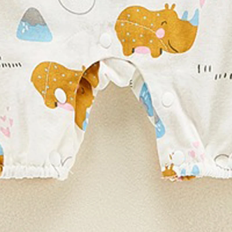 

Baby Girls Boys Cartoon Rompers Infant Newborn Summer Sleeveless Bodysuits With Bibs Kids Baby Cute Print Cotton Clothing 0-24M