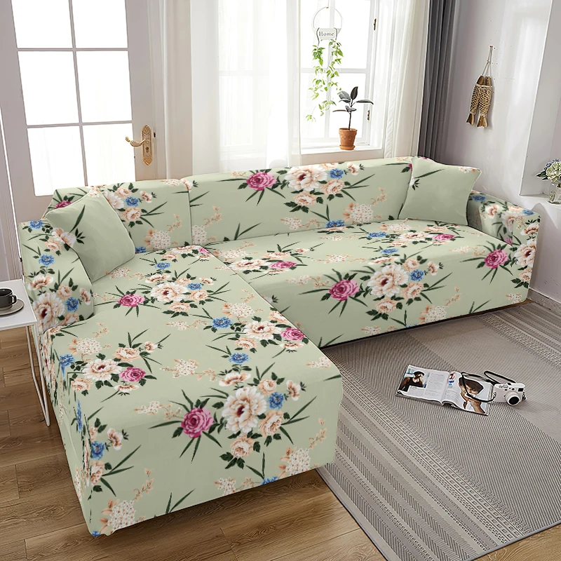 

NEW Plant Feather Pattern Sofa Covers Sofa Covers for Living Room Printing All-inclusive Sofa Cover Couch Cover Chair Protector
