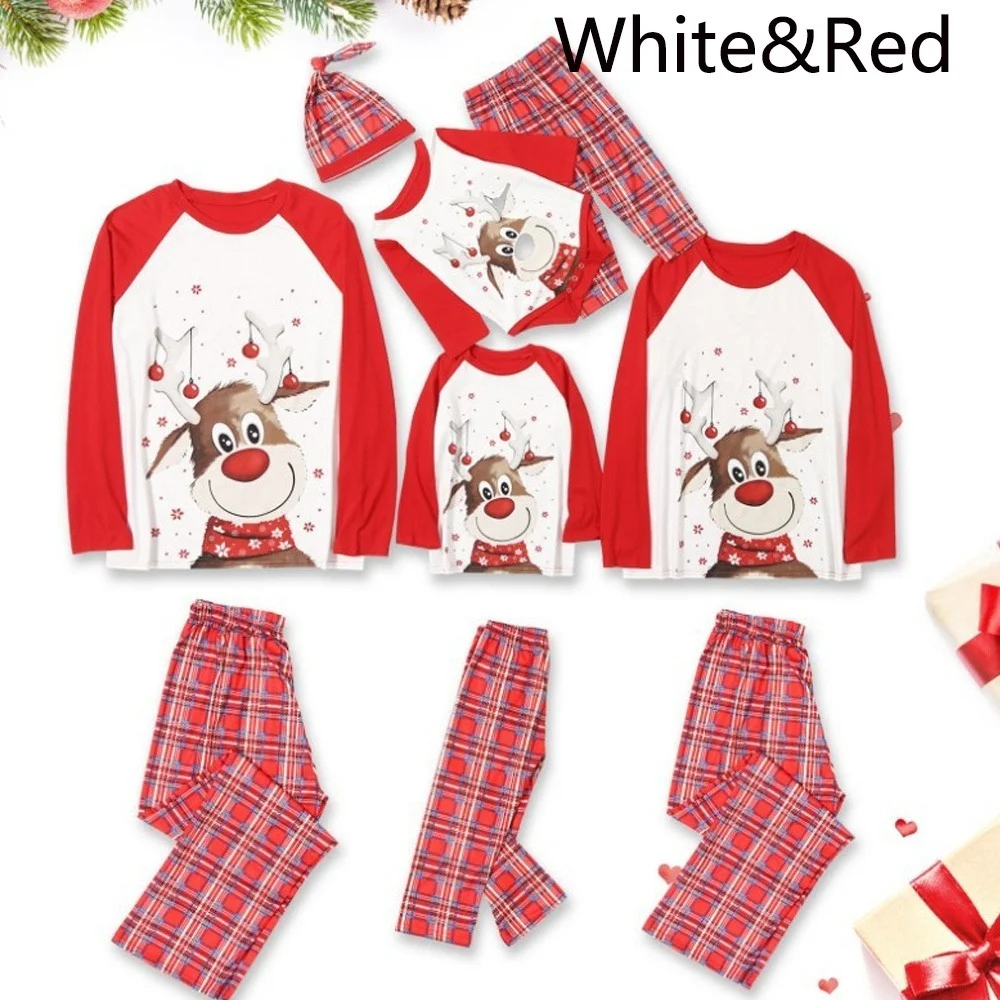 7 Style New Christmas Pyjamas 2pcs/Set Family Matching Adult Women Men kids Baby  Pyjamas Xmas Nightwear Sleepwear Pajamas PJs