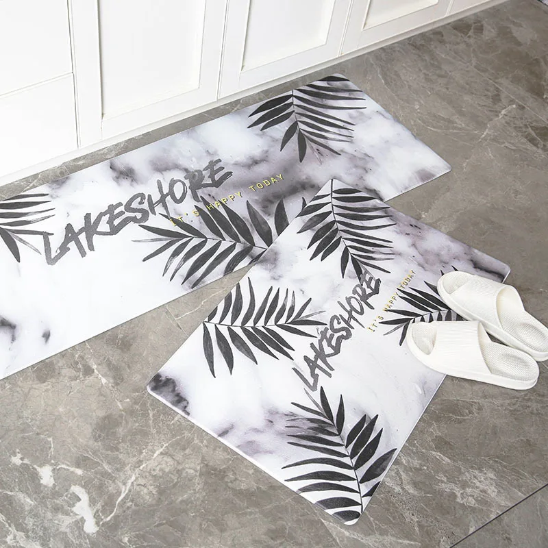 Высококачественные кухонные коврики ПВХ кожаные напольные большие для спальни