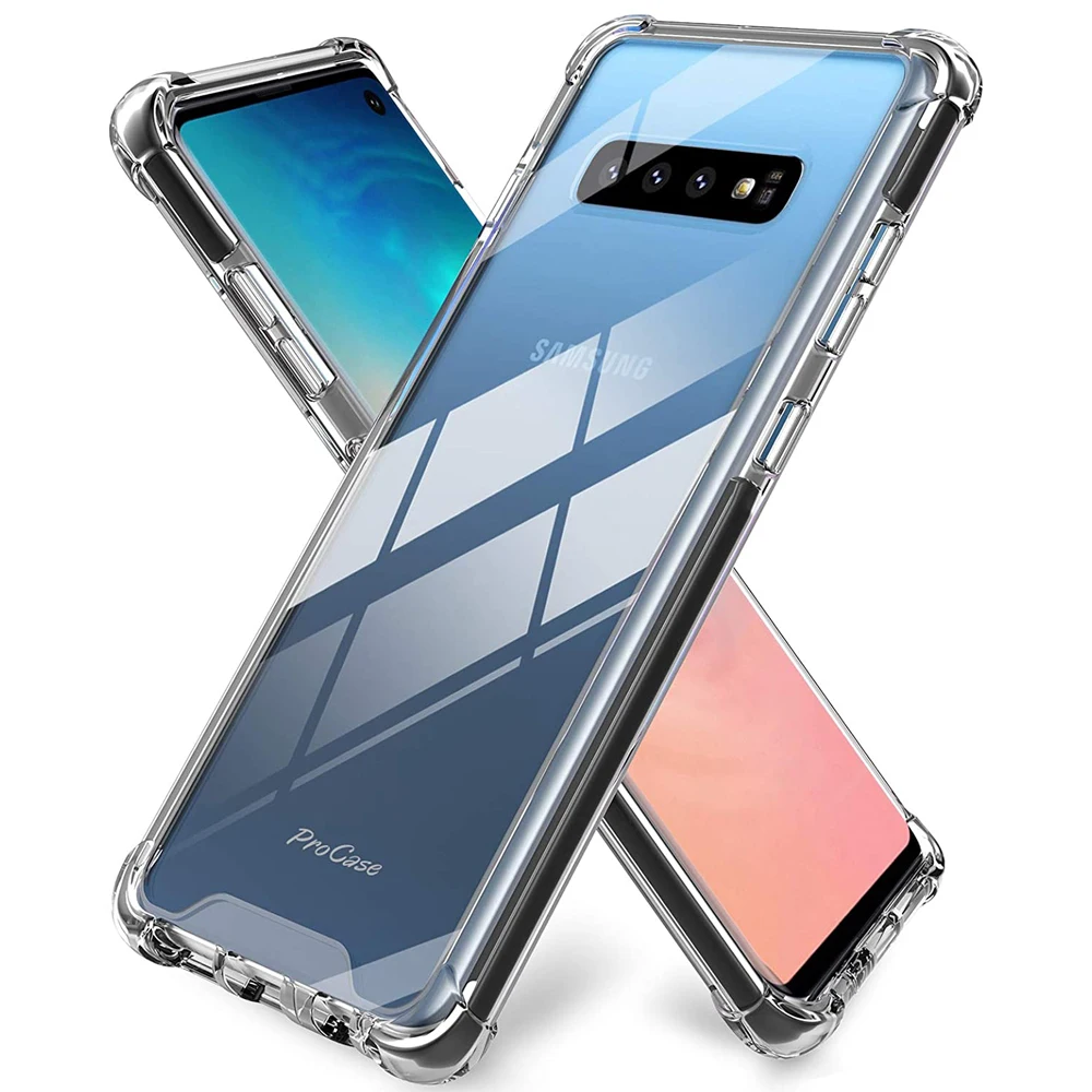 Прозрачный силиконовый чехол для Samsung Galaxy S10 S9 S8 Plus S7 Edge S6 S10e Note 10 9 противоударный