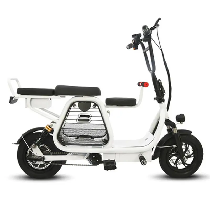 Электрический скутер с сиденьем/корзиной для домашних животных взрослых