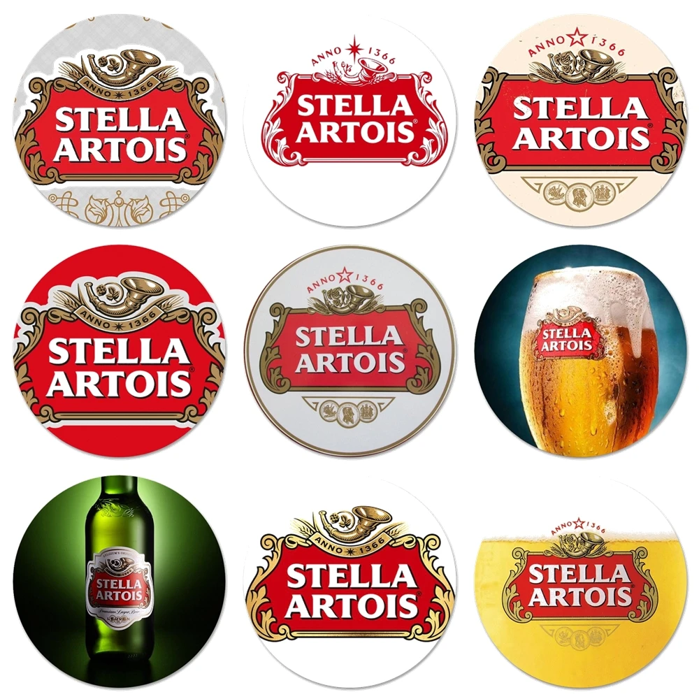 58mm Stella Artois Beer Logo Poster Icons Pins Badge Decoration Brooches Metal Badges For Clothes Backpack | Дом и сад