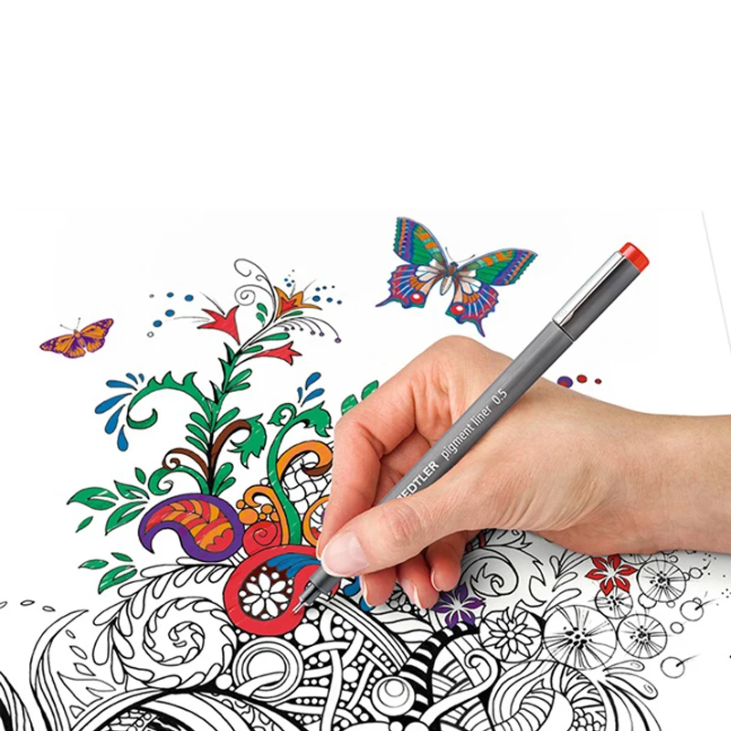 

Staedtler 308 0.3mm/0.5mm Color pigment liner fineliner needle pen 6pcs/set