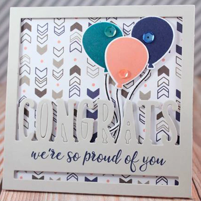 Поздравления квадратный альбом рамка высечки для фотографий скрапбукинг