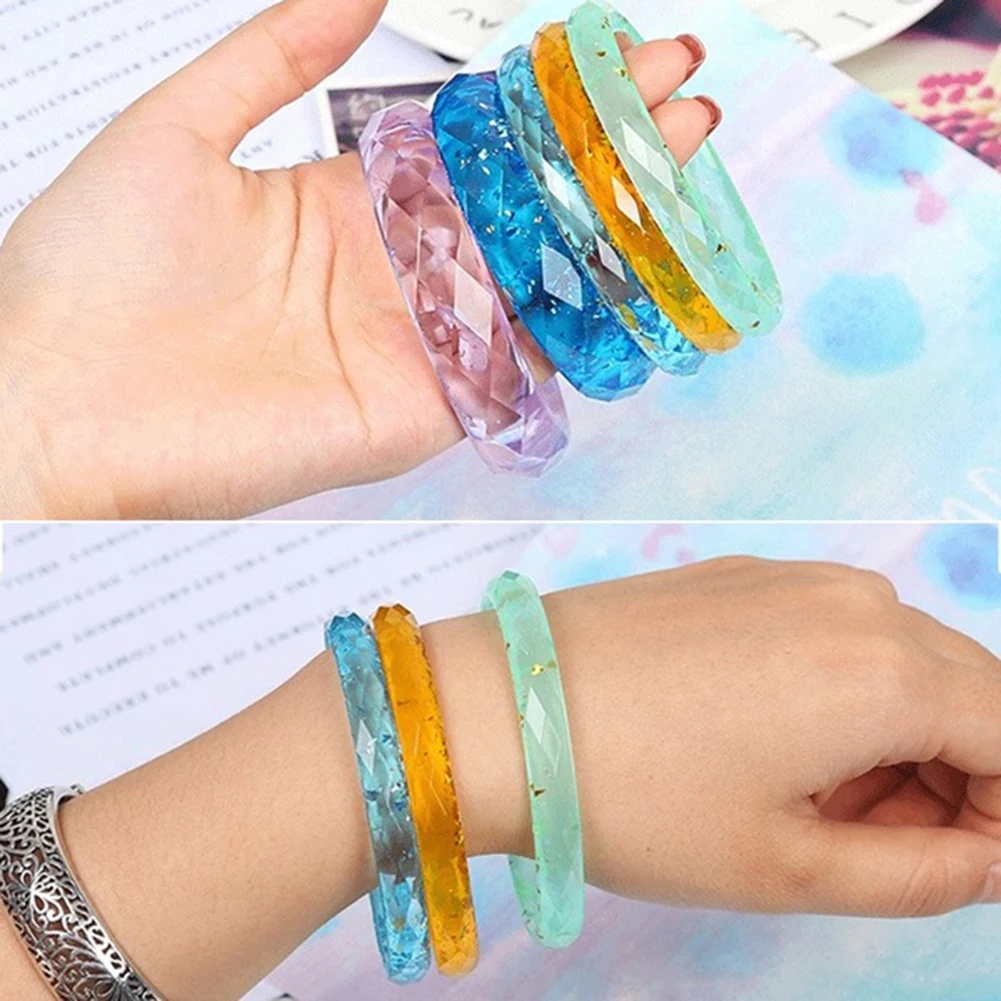 

Silicone Bracelet Mold Jewelry Making DIY Handmade Hand Tool Epoxy Craft Decor New