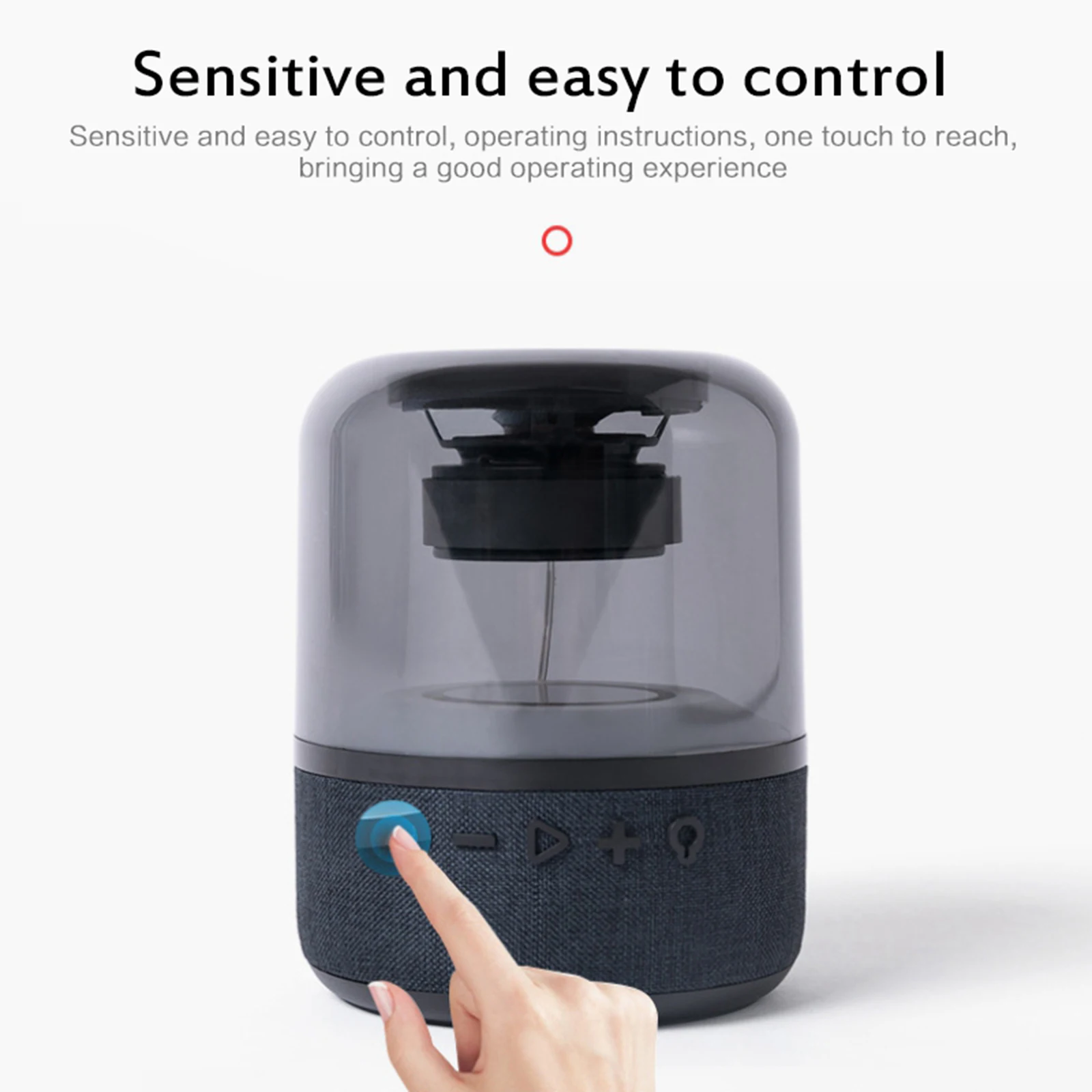 Компактный стеклянный Музыкальный беспроводной Bluetooth-динамик цветной свет