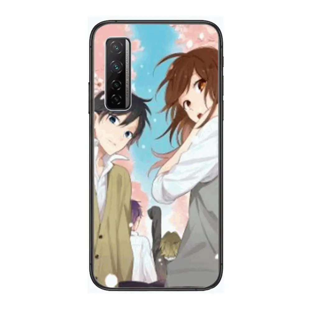 

horimiya anime manga case Phone Case For Huawei Nova p10 lite 7 6 5 4 3 Pro i p Smart ZBlack Etui 3D Coque Painting Hoesje