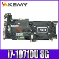 gx490 nm c661 for lenovo x1c x1 carbon 8th gen x1 yoga 5th gen laptop motherboard with cpu i7 10710u ram 8g mainboard