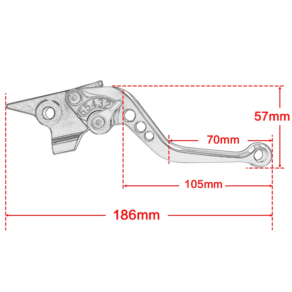 Короткие Рычаги тормозной муфты 2022 для YAMAHA MT07 MT09 2013-2022 MT-07/трассировщик