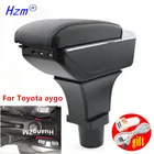 Подлокотник для Toyota aygo, подлокотник для Toyota aygo, интерьер, специальный подлокотник для автомобиля, центральный ящик для хранения, USB, светодиодный