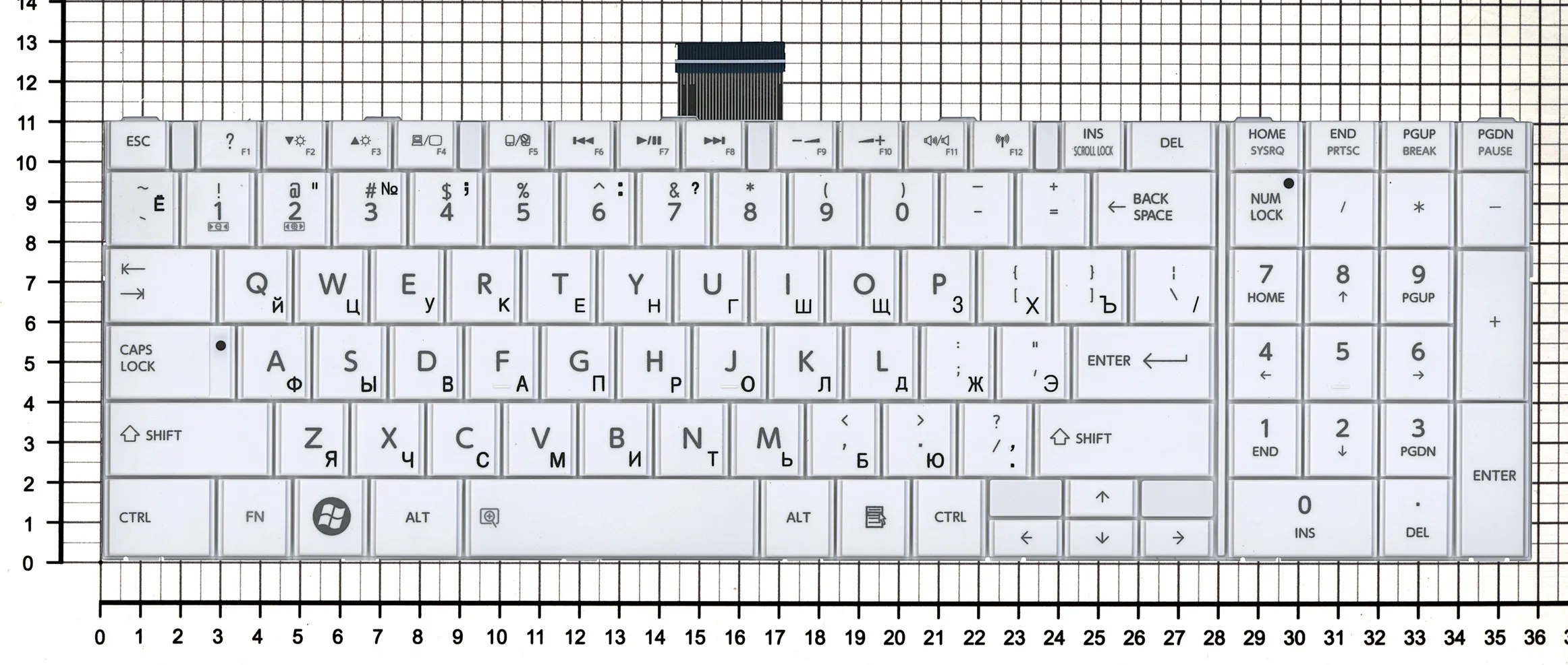 Клавиатура для Toshiba Satellite C850 C850D C855 C855D series Русская Белая p/n: V130562BS1