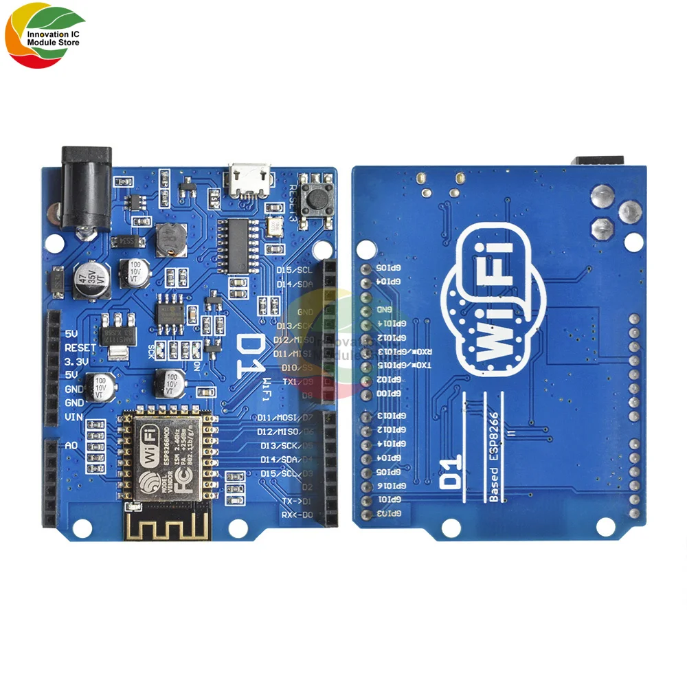 Ziqqucu WeMos D1 WI FI UNO R3 макетная плата на основе ESP8266 ESP 12E 12 Беспроводной модуль для Arduino