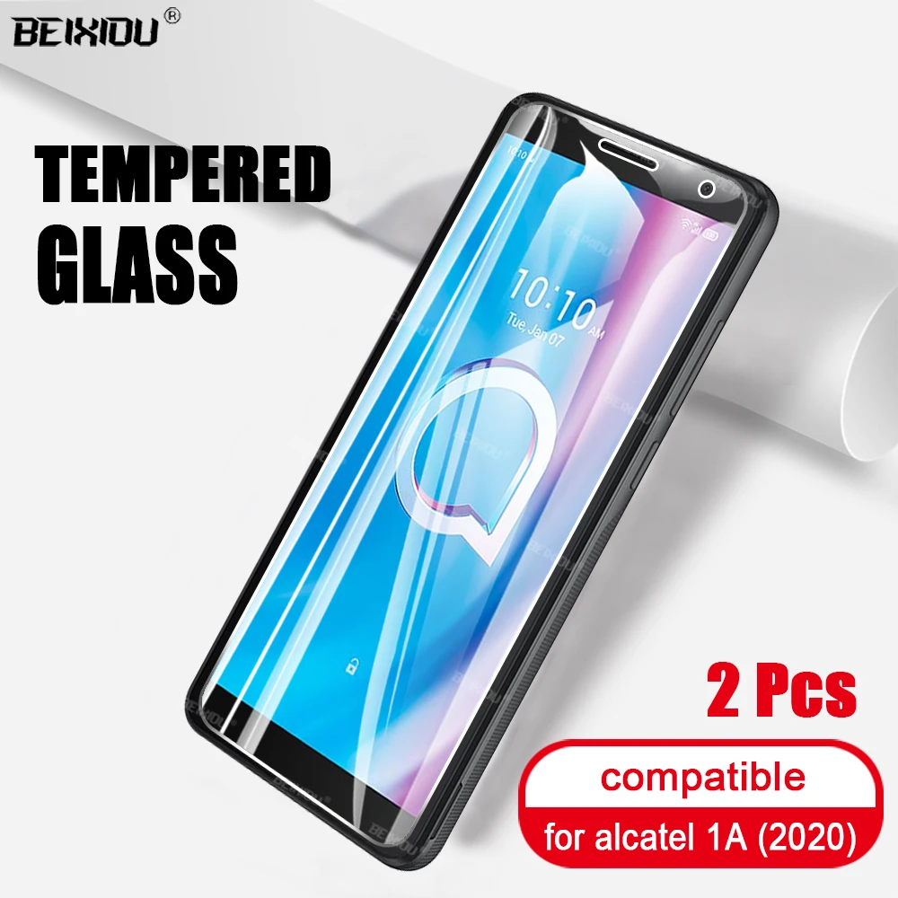 2 шт. закаленное стекло для Alcatel 1A 1B 1V 1S 3L 2020 Защитное экрана защитное