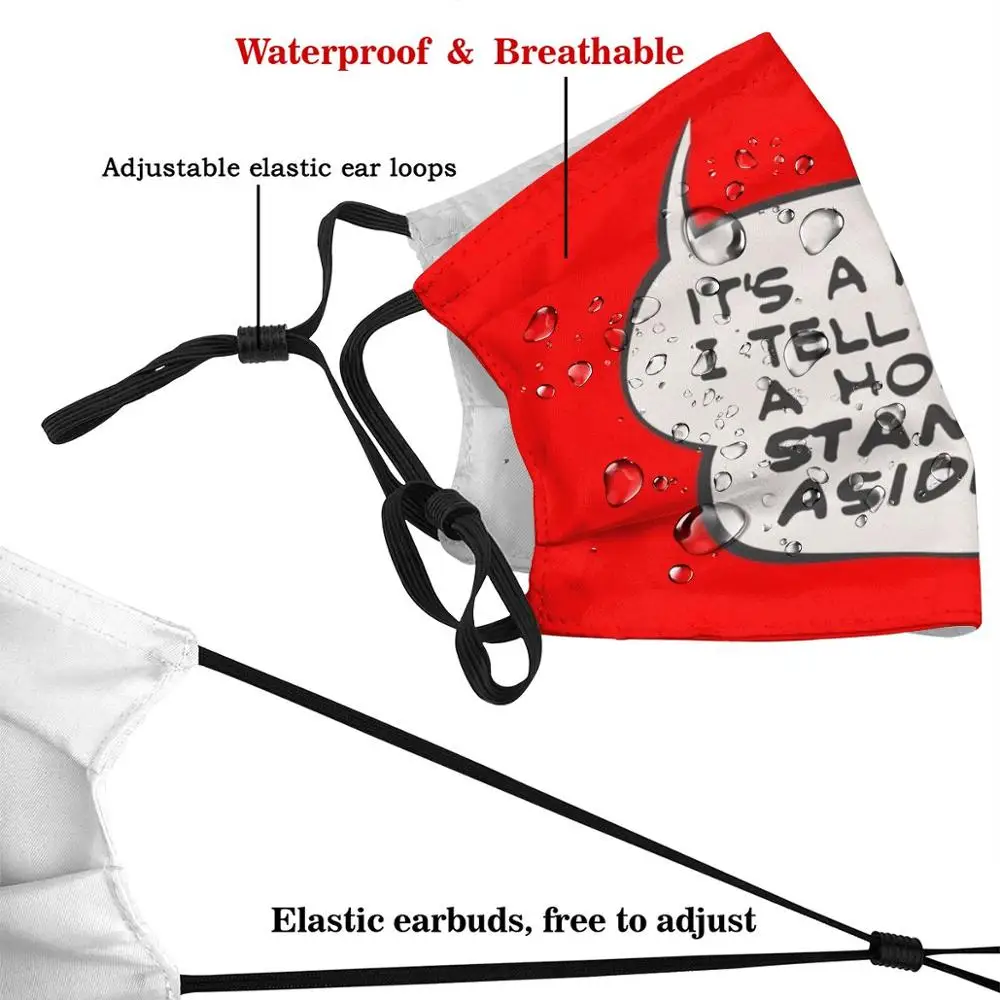 Пух! Забавная крутая Тканевая маска для комиксов надпись звуковые эффекты текст