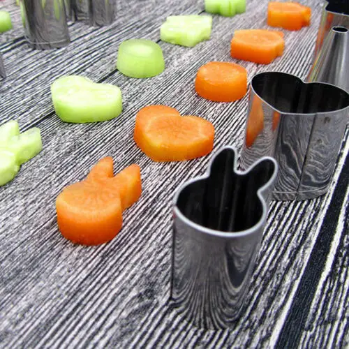 

Vegetable Cutter Shapes Set Fruit and Cookie Mold for Kids Baking and Food Supplement Tools Accessories Crafts for Kitchen
