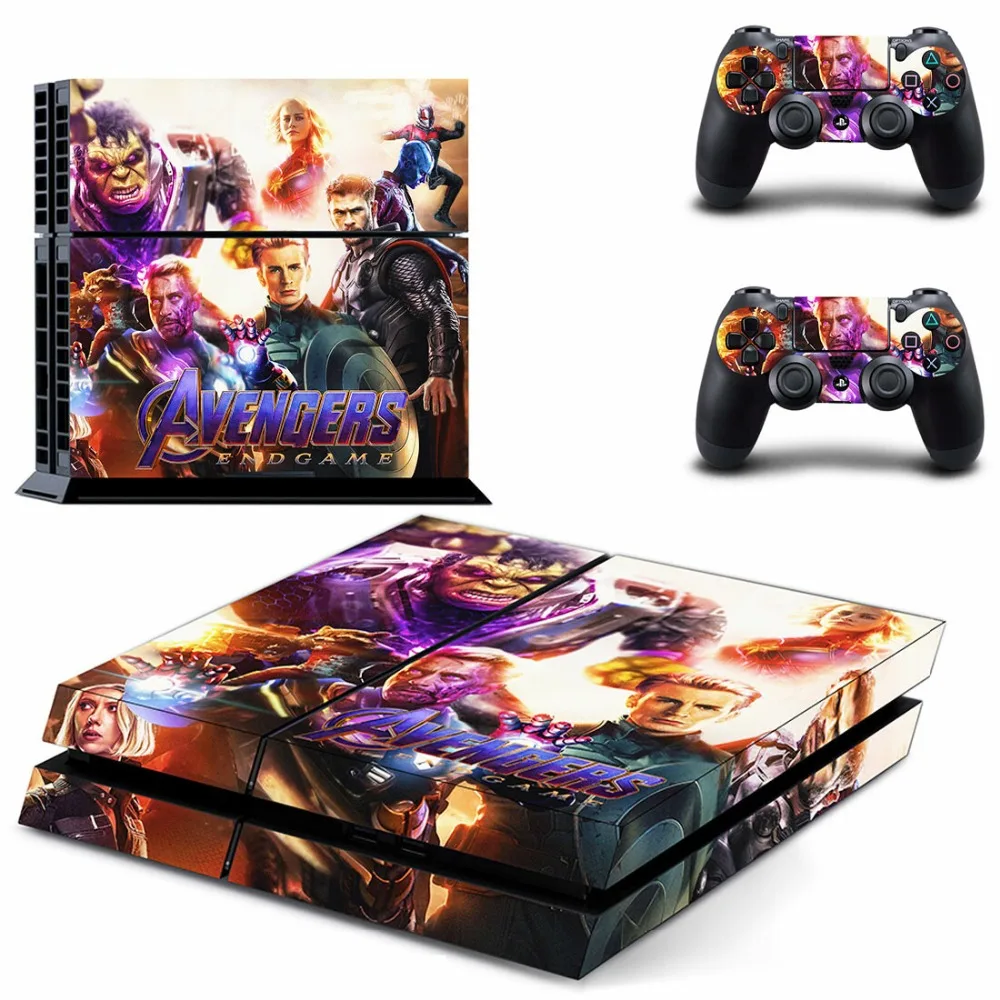 Мстители Endgame Железный человек паук PS4 Кожа Наклейка виниловая для консоли Playstation 4 и 2 контроллера PS4 наклейка КОЖА
