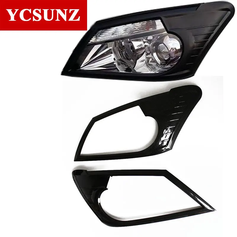 Чехол для фар Isuzu Mux 2013 2014 2015 2016 углеродное волокно цвет отделка стайлинга