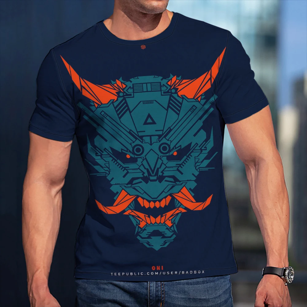 Футболка Мужская/Женская с 3D-принтом и круглым вырезом в стиле хип-хоп |