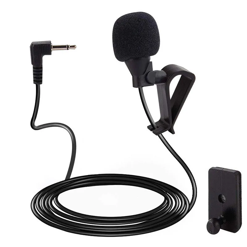 

Car Audio Microphone 3 Meters 2.5mm Jack Plug External Microphone For Car Pioneer Stereos Radio Receiver