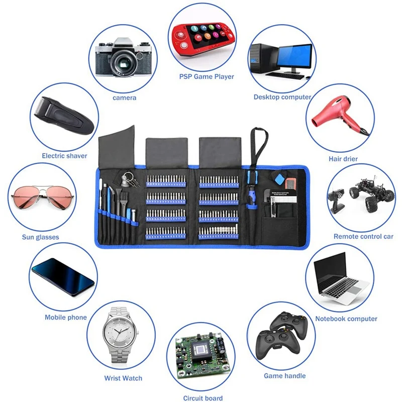 

150 in 1 Screwdriver Set, with netic Mini Screwdriver Set, with Oxford Bag, Suitable for Mobile Phones, iPhones