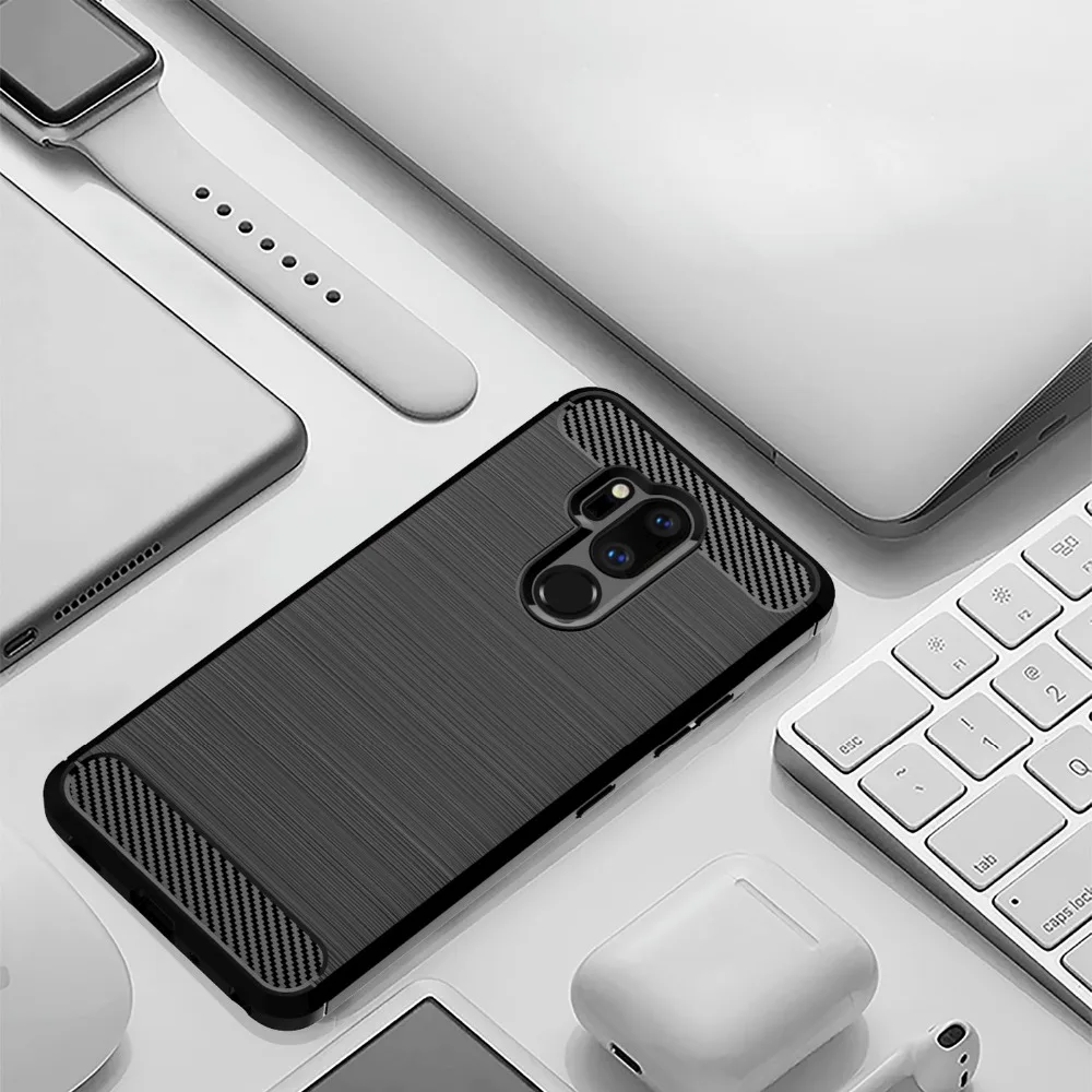 Чехол для LG Stylo 7 5G 6 5 4 G7 ThinQ G8 G6 плюс K51S K41S K40 K50 K92 G8X G8S Q70 K61 Q61 K31 K50S K42 углеродного