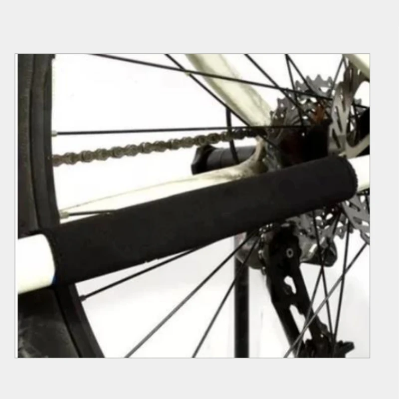 

2pcs Black Cycling Care Chain Posted Guards Bicycle Frame Chain Protector Chain Protection Cover Pad Cycling Bike Accessorie