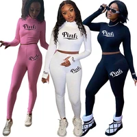 2 two piece set women outfits activewear fitness elastic crop top leggings women matching set tracksuit female