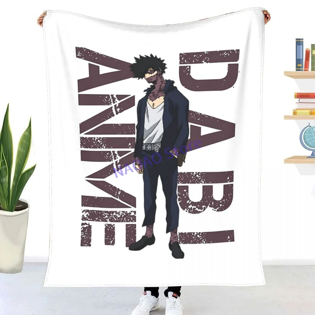 

Anime Dabi Throw Blanket Sheets on the bed Blankets on the sofa Decorative lattice bedspreads Happy nap for children