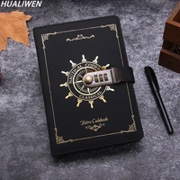 password a5 notebook with lock 240pages writing pads lockable notepad diary school supplies student with gift pen secret pu a5