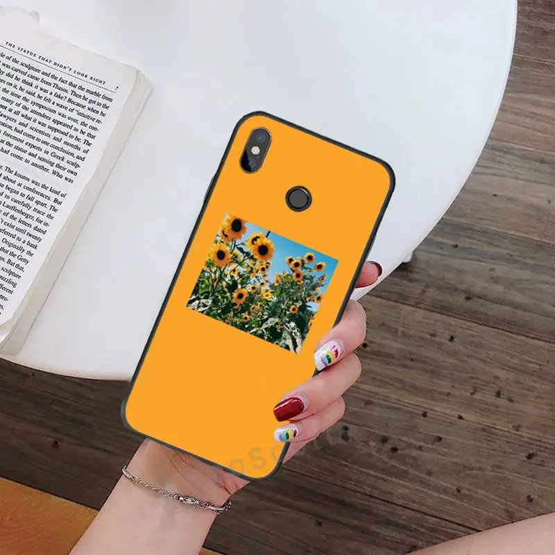 

Daisy Sunflower Floral Phone Case For Xiaomi Redmi note 4 4X 8T 9 9s 10 K20 K30 cc9 9t pro lite max