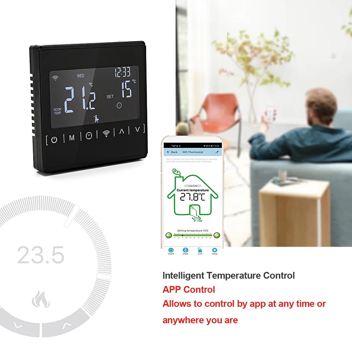 110V 120V 230V все сенсорного экрана Экран Температура контроллер терморегулятор