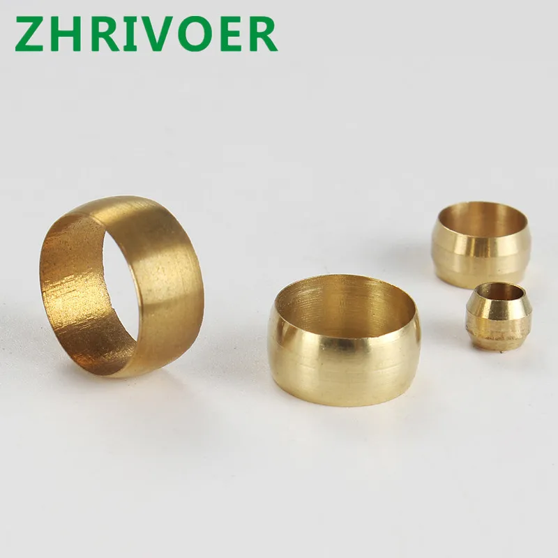 

Латунный двойной конический наконечник, 10 шт., наружный диаметр 4, 6, 8 мм, уплотнительное кольцо, фитинги, трубки, Централизованная система смазки