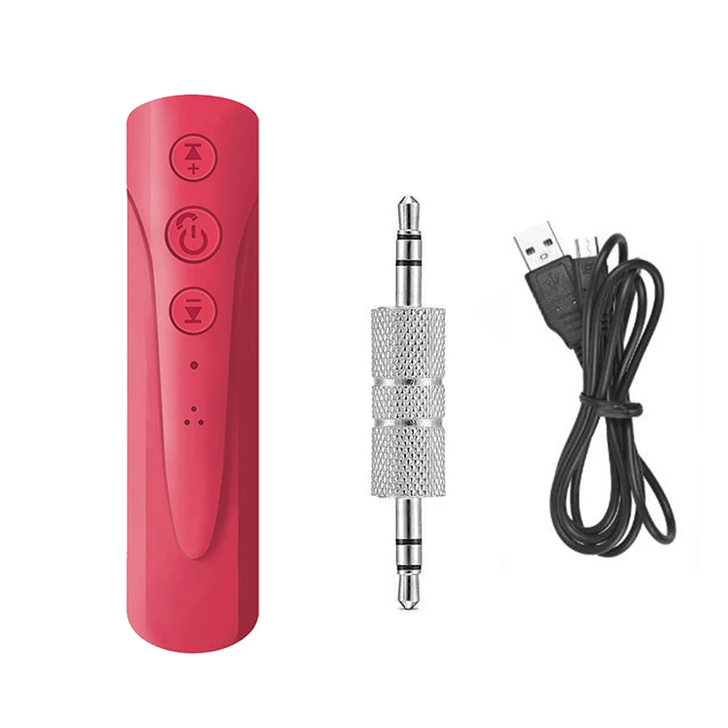 Red Bluetooth 4,1 приемник 3,5 мм разъем Aux аудио приемник адаптер для телефона наушники Беспроводная Музыка MP3 Bluetooth автомобильный комплект адаптер - Цвет: Red