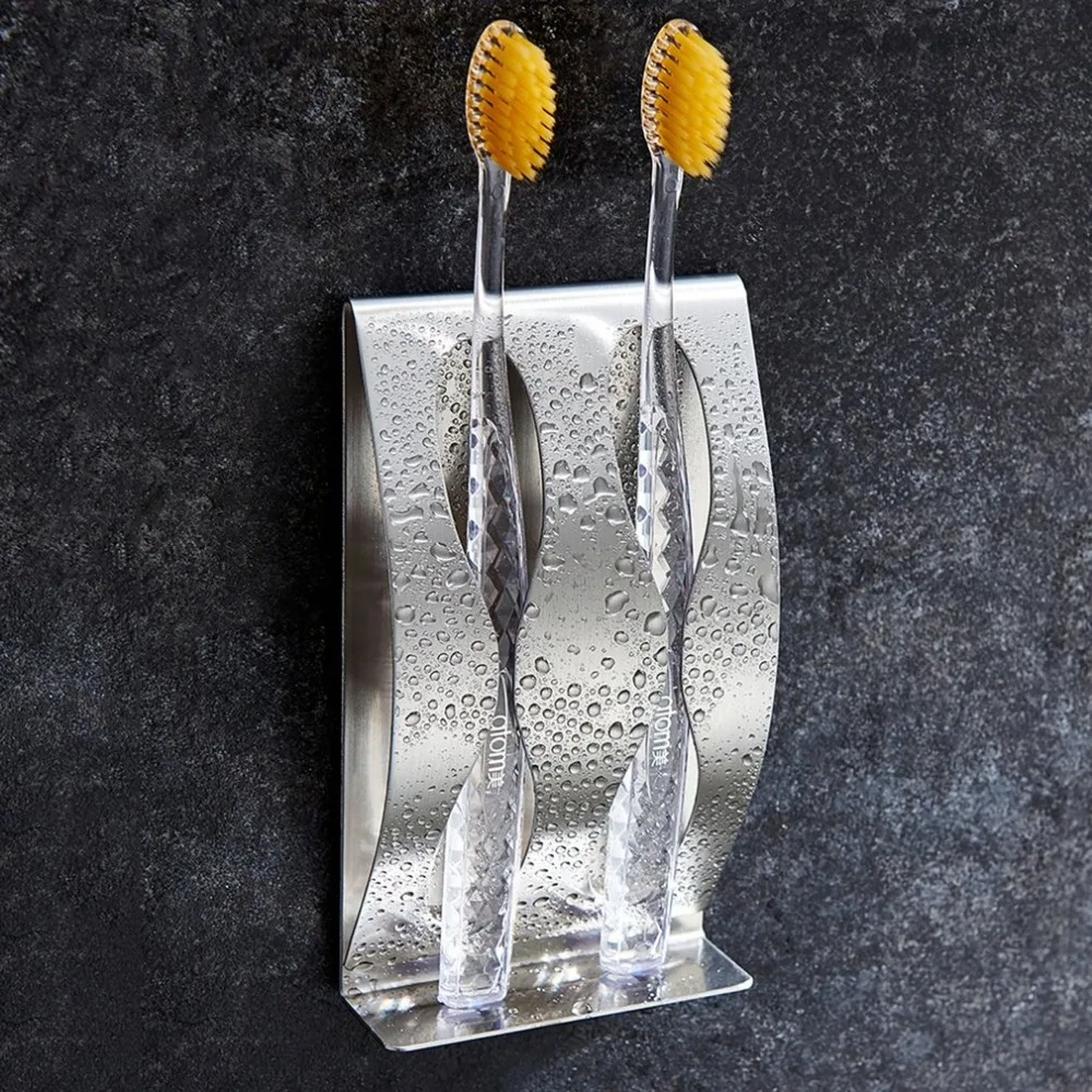 Новый настенный держатель для зубной щетки из нержавеющей стали 3 положения