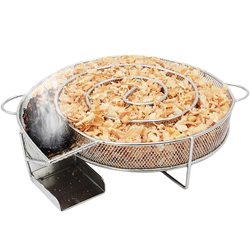 Новинка коробка для барбекю с опилками деревянный чип курения генератор