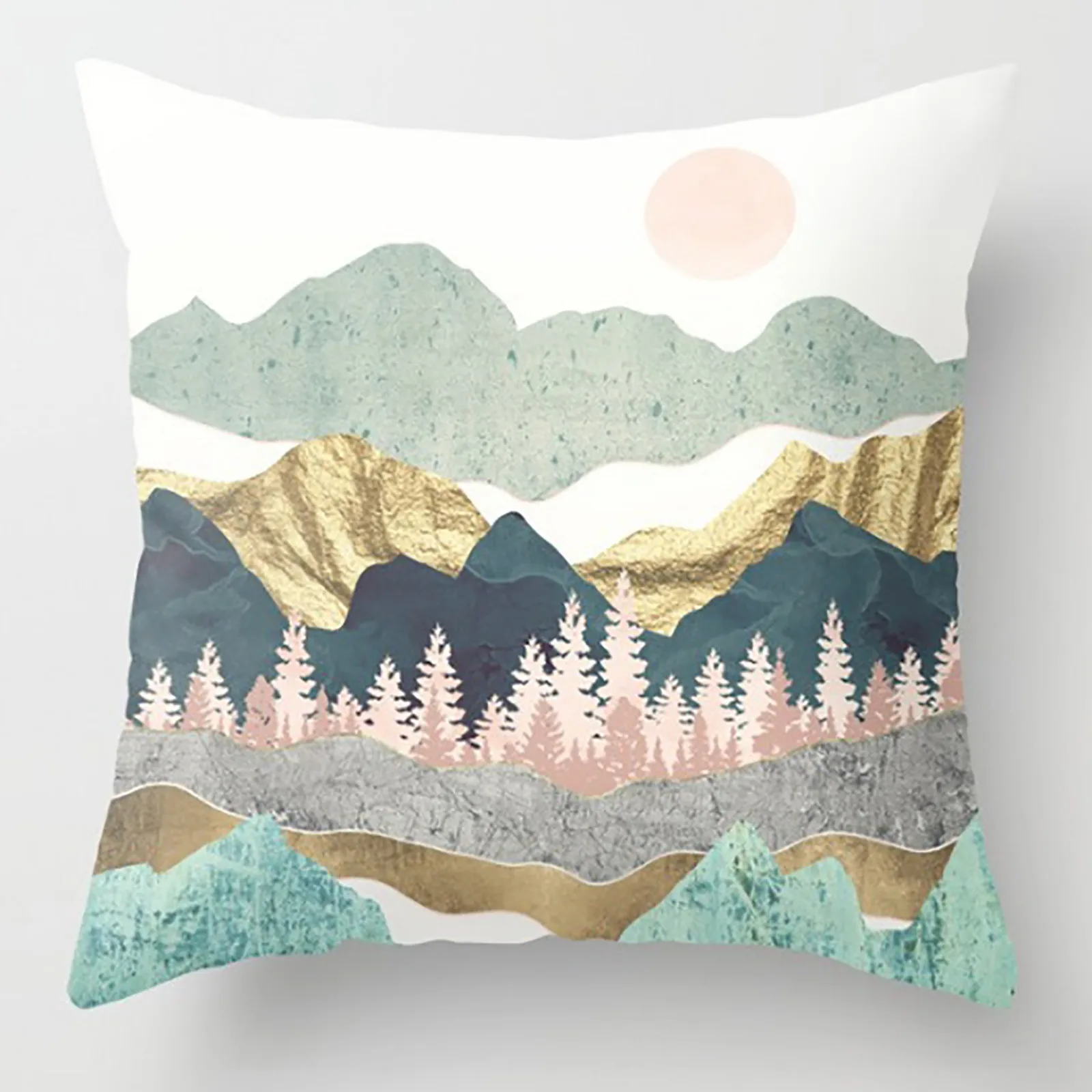 Комплект из 4 предметов с геометрическим принтом наволочки для диванных подушек